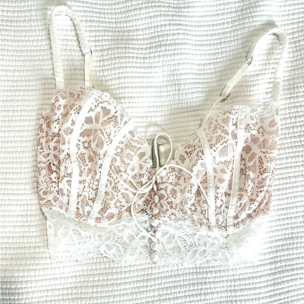 For Love & Lemons Butterfly Lace Bra - Picture 1 of 3